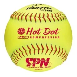 Rawlings 11" SPN Hot Dot SPN11HDSY Optic Softball-Single