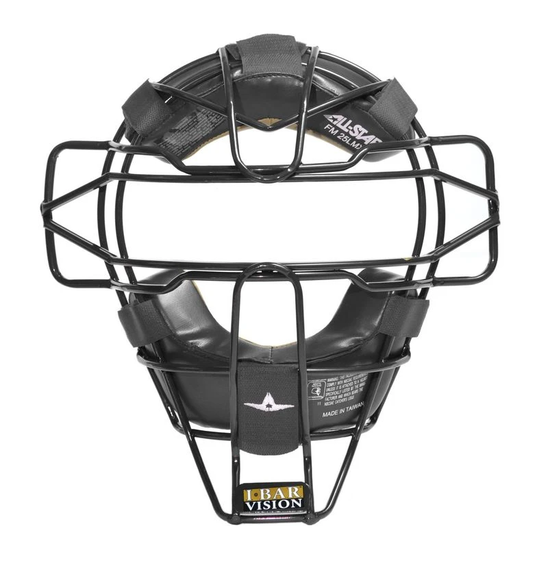 All-Star Senior FM25LMX Traditional Hollow Steel Leather Pads Catcher's Facemask 6 All-Star Senior FM25LMX Traditional Hollow Steel Leather Pads Catcher's Facemask - Image 4