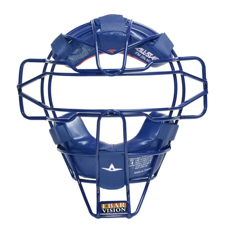 All-Star Senior FM25LMX Traditional Hollow Steel Leather Pads Catcher's Facemask 5 All-Star Senior FM25LMX Traditional Hollow Steel Leather Pads Catcher's Facemask - Image 3