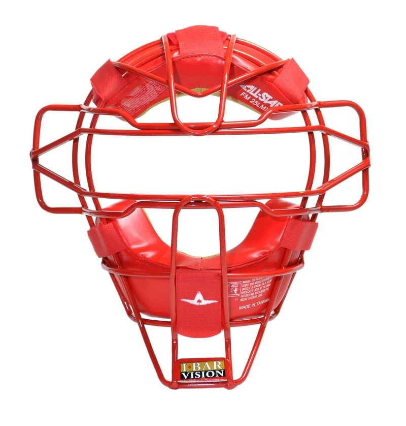 All-Star Senior FM25LMX Traditional Hollow Steel Leather Pads Catcher's Facemask 7 All-Star Senior FM25LMX Traditional Hollow Steel Leather Pads Catcher's Facemask - Image 5