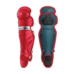 Easton Senior Gametime Catcher's Leg Guards 7 Easton Senior Gametime Catcher's Leg Guards -Wilson Shop Shop Easton Senior Gametime Catchers Leg Guards Red Silver Edmonton Canada
