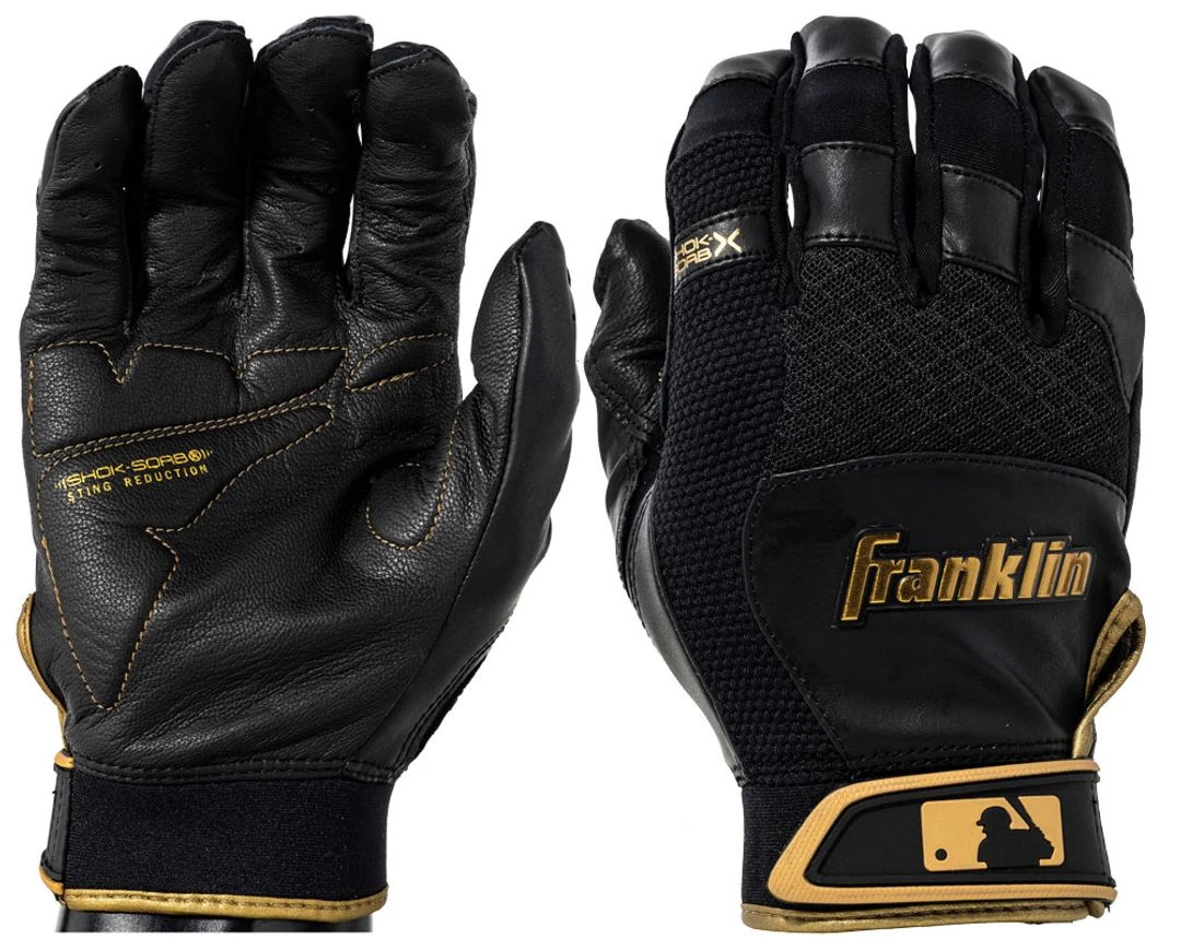 Franklin Senior Shok Sorb X Batting Gloves 3 Franklin Senior Shok Sorb X Batting Gloves