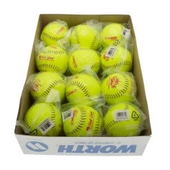 Rawlings 11" SPN Hot Dot SPN11HDSY Optic Softball-Dozen