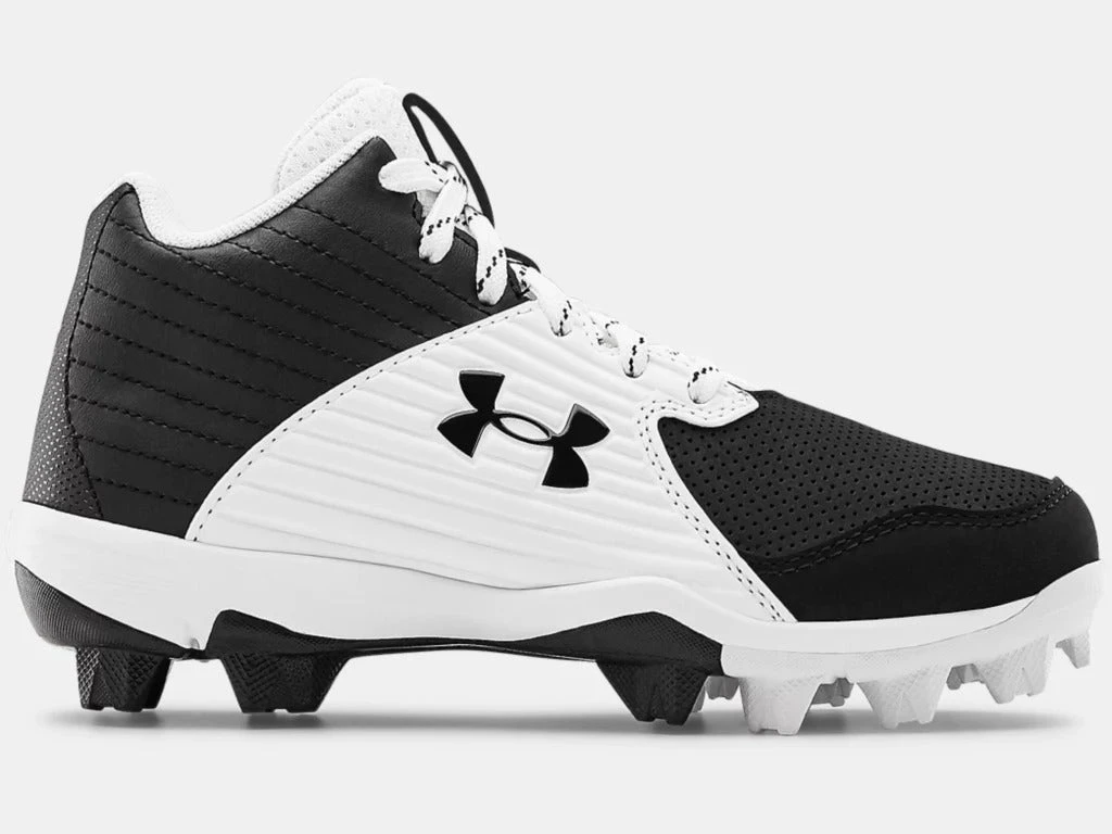 Under Armour Junior Leadoff Mid 3023448-001 Rubber Baseball Cleat 3 Under Armour Junior Leadoff Mid 3023448-001 Rubber Baseball Cleat