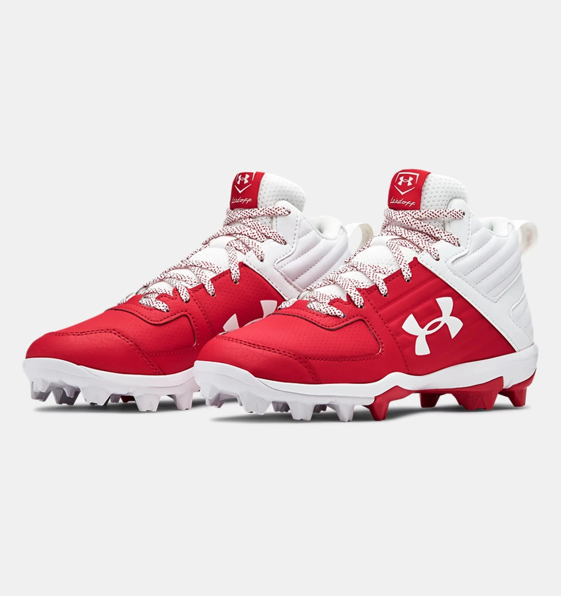 Under Armour Junior Leadoff Mid Rubber 3022070-600 Baseball Shoe 6 Under Armour Junior Leadoff Mid Rubber 3022070-600 Baseball Shoe - Image 4