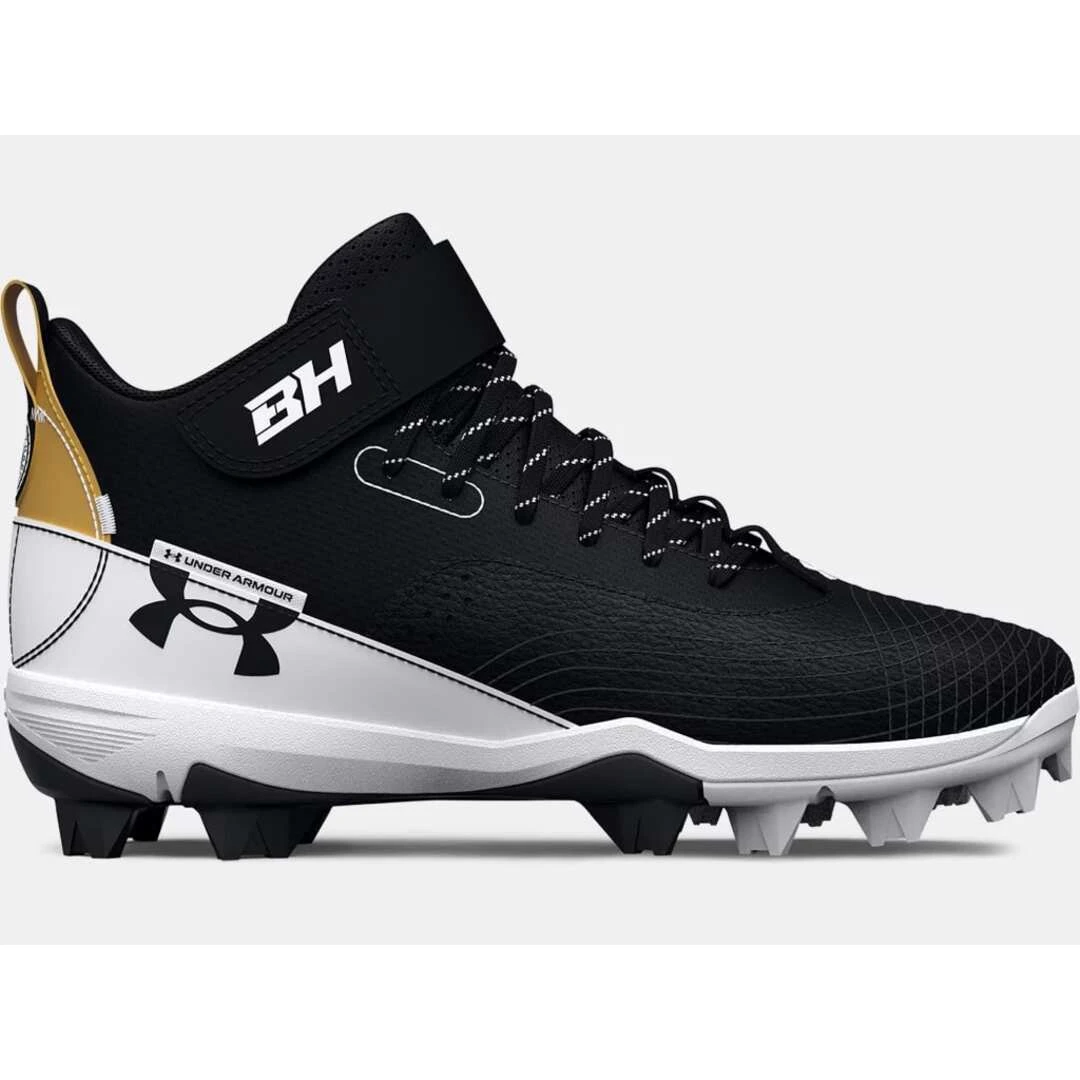 Under Armour Junior Harper 7 RM Mid 3025598-001 Rubber Baseball Cleat 3 Under Armour Junior Harper 7 RM Mid 3025598-001 Rubber Baseball Cleat