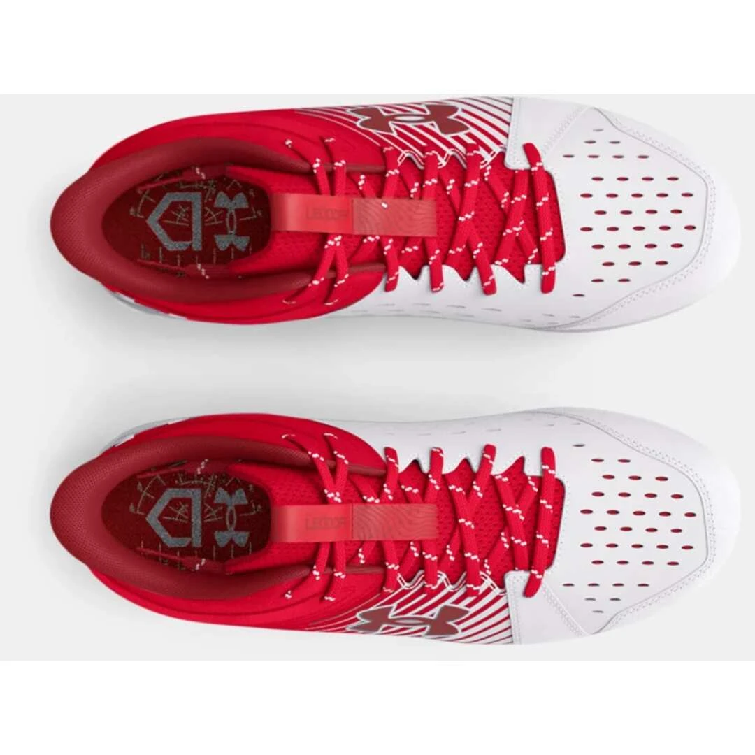Under Armour Junior Leadoff RM Mid 3025601-600 Rubber Baseball Cleat 5 Under Armour Junior Leadoff RM Mid 3025601-600 Rubber Baseball Cleat - Image 3