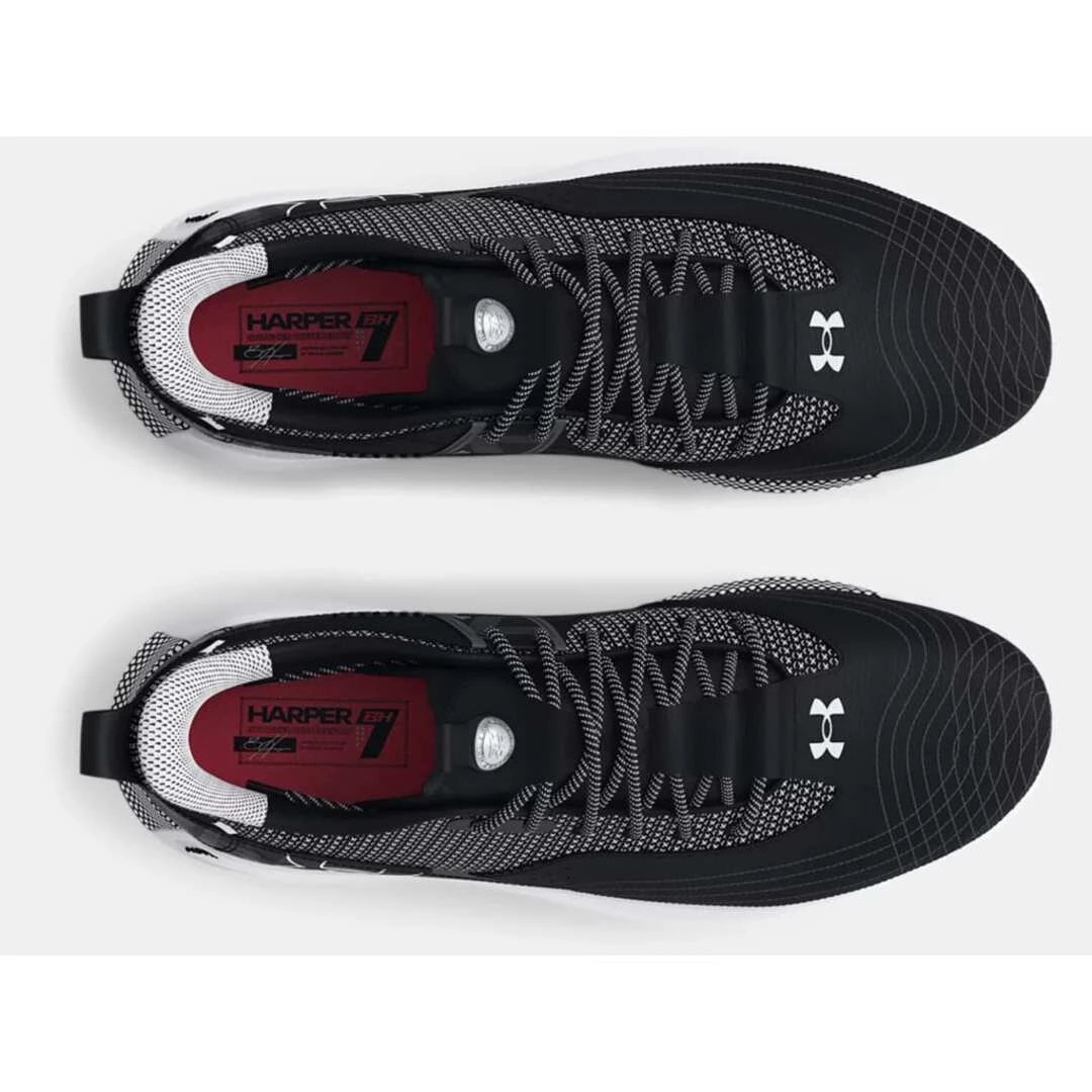Under Armour Men's Harper 7 Elite Low 3025585-001 TPU Baseball Cleat 5 Under Armour Men's Harper 7 Elite Low 3025585-001 TPU Baseball Cleat - Image 3