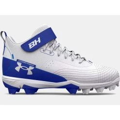 Under Armour Men's Harper 7 RM Mid 3025587-400 Rubber Baseball Cleat