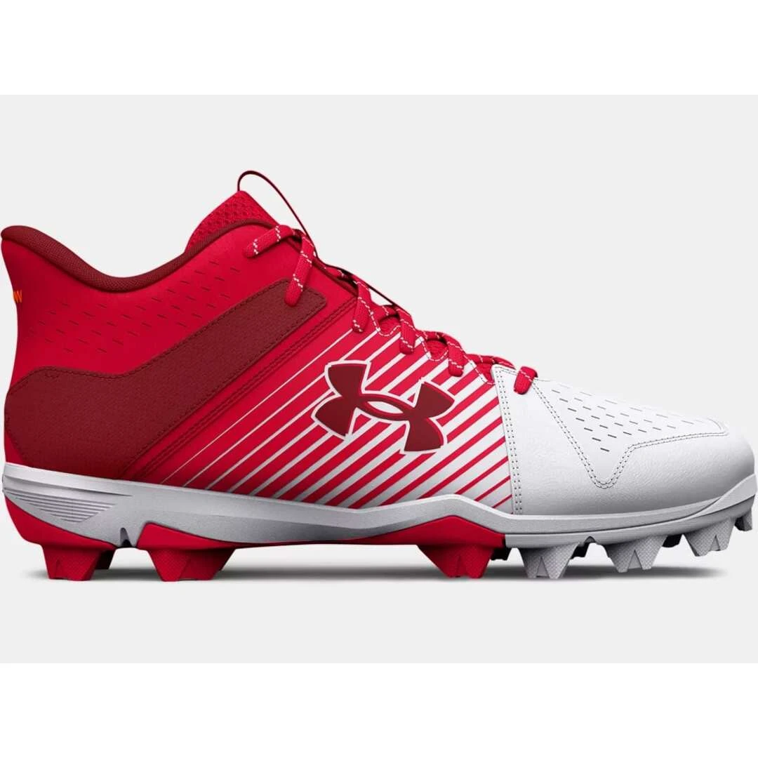 Under Armour Men's Leadoff RM Mid 3025590-600 Rubber Baseball Cleat 3 Under Armour Men's Leadoff RM Mid 3025590-600 Rubber Baseball Cleat